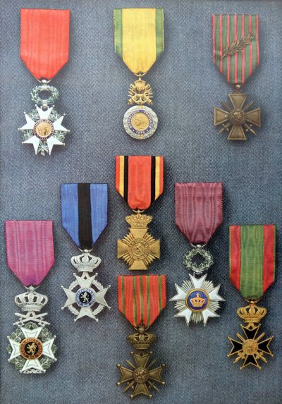 French and Belgian Military Medals by Unknown photographer