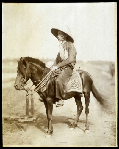 Vietnamese rider, late 19th century by Unknown photographer