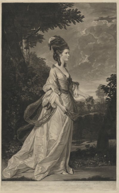 Jane Fleming, Countess of Harrington by Valentine Green