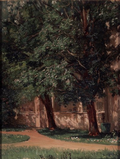 Near the Tretiakovs House by Vasili Maksimovich Maksimov