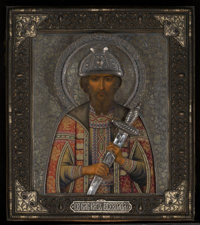 Saint Vsevolod Mstislavich, Prince of Pskov by Vasily Pavlovich Guryanov