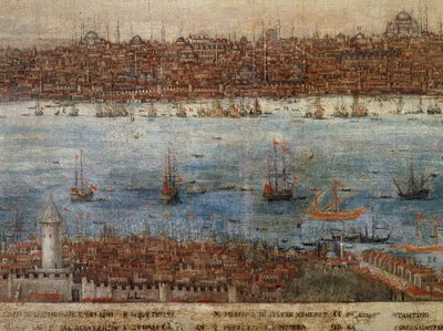 Constantinople, painting by unknown Venetian artist, Turkey by Venetian School