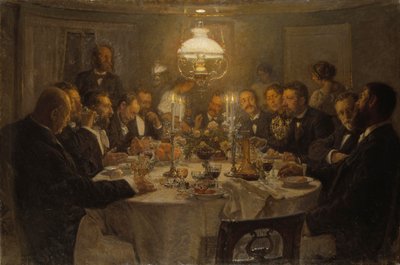 An Artists Gathering by Viggo Johansen