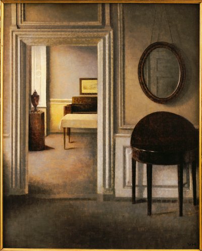 The Music Room, 30 Strandgade by Vilhelm Hammershoi