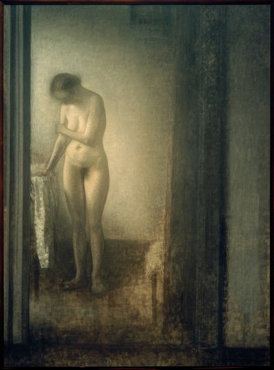 Standing Female Nude by Vilhelm Hammershoi