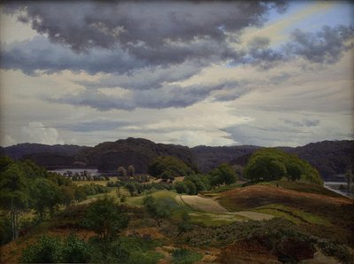 Lakes in Wooded Landscape near Silkeborg by Vilhelm Kyhn