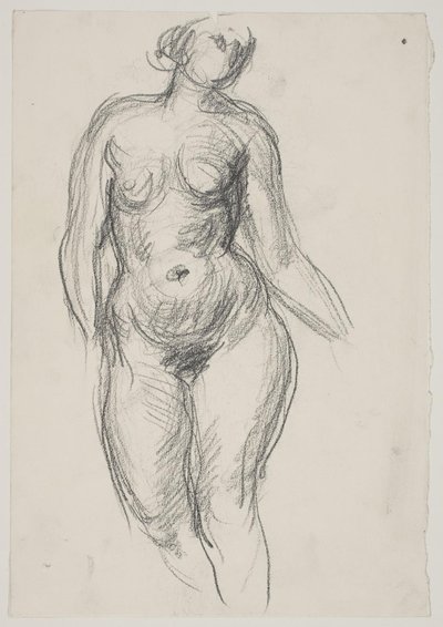 Standing female model by Vilhelm Lundstrøm