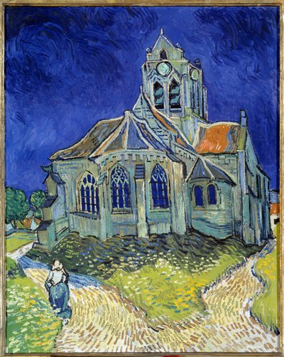 The Church of Auvers-sur-Oise by Vincent van Gogh