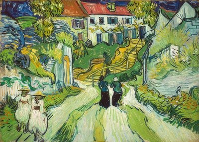 Stairs in Auvers. 1890 by Vincent van Gogh