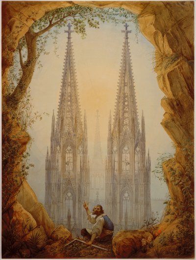 Vision of the Completed Towers by Vincenz Statz