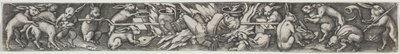 Rabbits Roasting a Hunter and His Dogs by Virgilius Solis