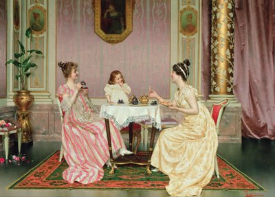 The Tea Party by Vittorio Reggianini