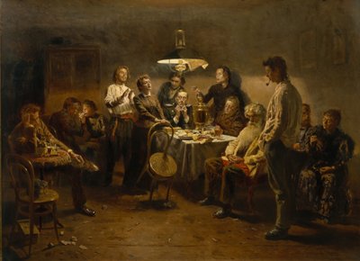 A Convivial Evening by Vladimir Egorovic Makovsky