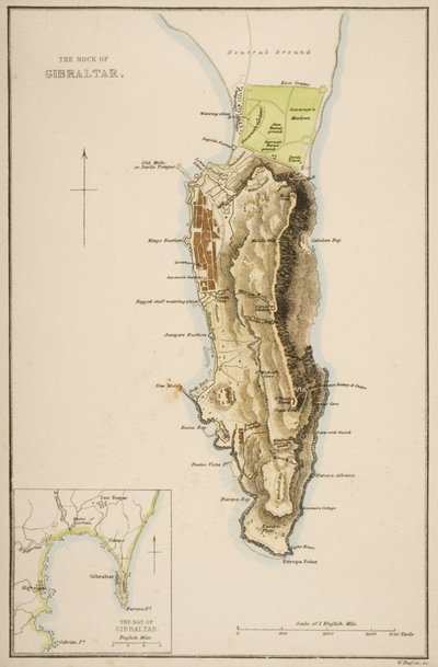 The Rock of Gibraltar by W Hughes