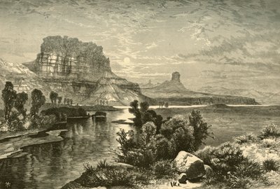 Cliffs of Green River, 1874 by W. Roberts