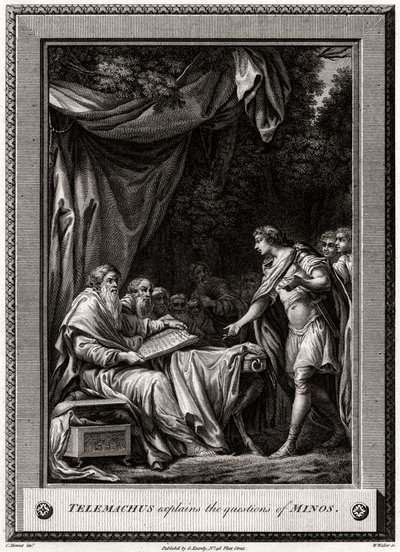 Telemachus Explains the Questions of Minos, 1776 by W. Walker