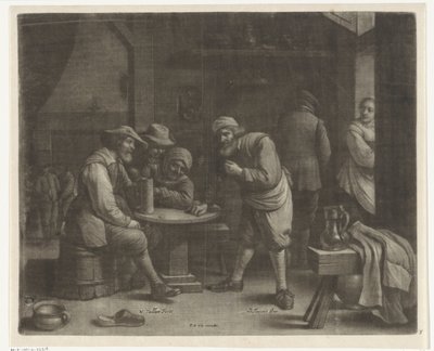 Tavern scene by Wallerant Vaillant