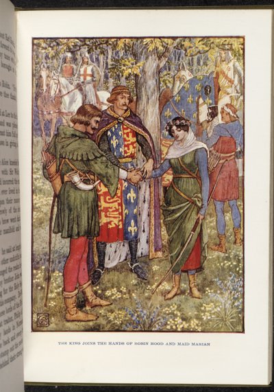 Robin Hood and Maid Marian by Walter Crane