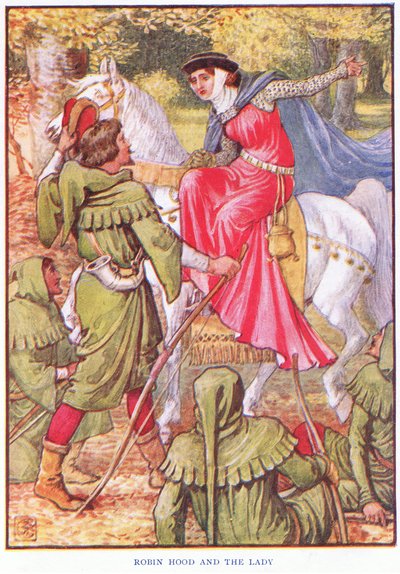 Robin Hood and the Lady by Walter Crane