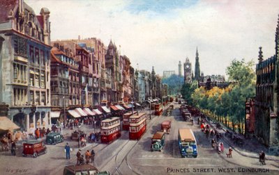 Princes Street, West, Edinburgh by Walter Henry Sweet