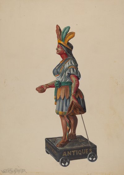 Cigar Store Indian by Walter Hochstrasser