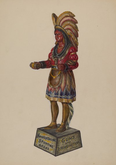 Cigar Store Indian by Walter Hochstrasser