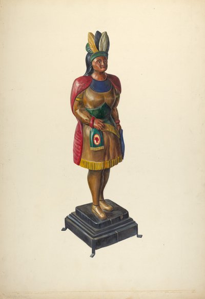 Cigar Store Indian by Walter Hochstrasser