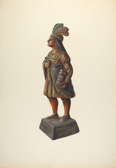 Cigar Store Indian by Walter Hochstrasser