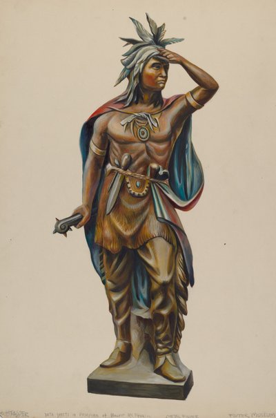 Cigar Store Indian by Walter Hochstrasser