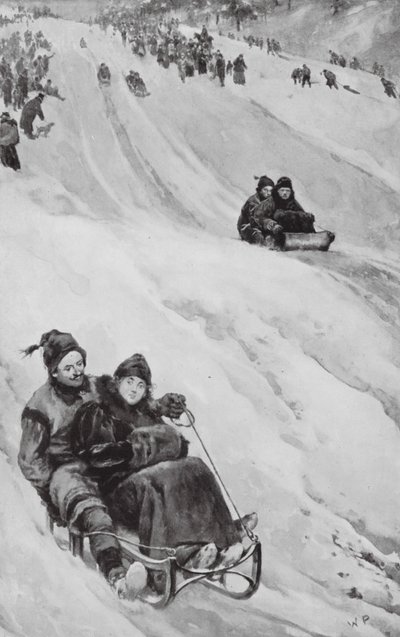 A Tobogganing-Slope in Canada by Walter Paget