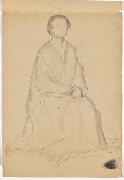 Two Studies for Full-Length Portrait by Walther Gamerith