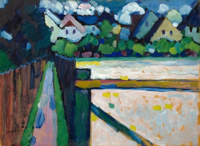 Murnau – Footpath and Houses by Wassily Kandinsky