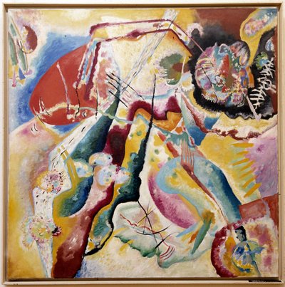 Painting with Red Spot by Wassily Kandinsky