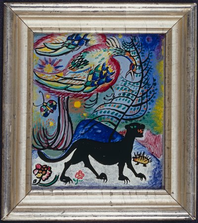 Fantasy Bird and Black Panther by Wassily Kandinsky