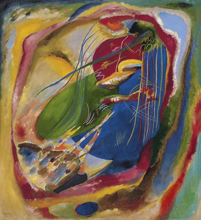 Picture with Three Spots, No. 196 by Wassily Kandinsky