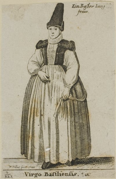 Basel Woman by Wenceslaus Hollar