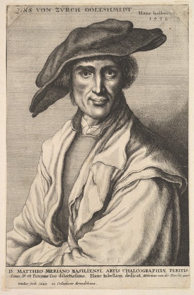 Hans von Zürich Goltshmidt, 1647 by Wenceslaus Hollar