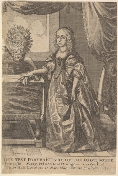 Mary, Princess of Orange, 1625-77 by Wenceslaus Hollar