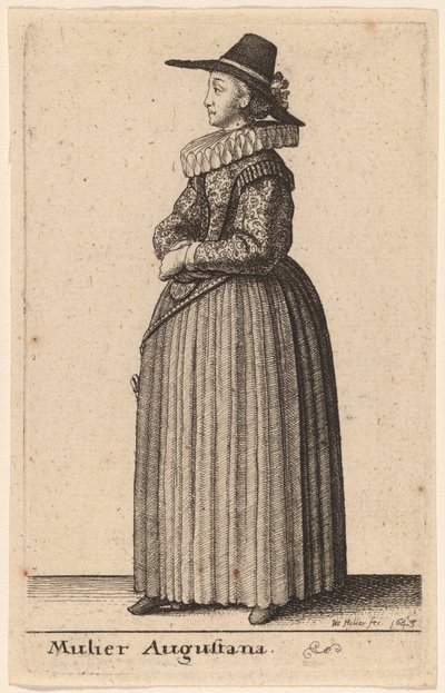 Mulier Augustana by Wenceslaus Hollar