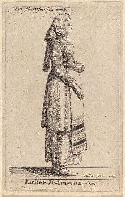 Mulier Matrisana by Wenceslaus Hollar