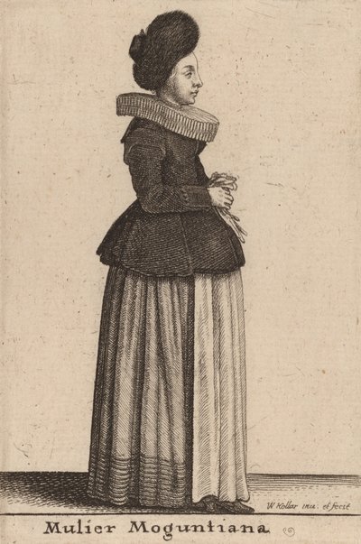 Mulier Moguntiana by Wenceslaus Hollar