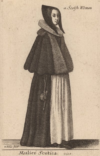 Mulier Scotica by Wenceslaus Hollar