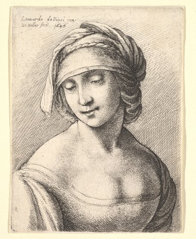 St. Anne, 1645 by Wenceslaus Hollar