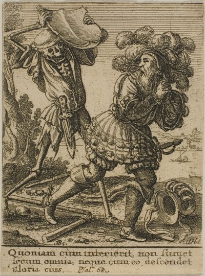 The Count and Death by Wenceslaus Hollar