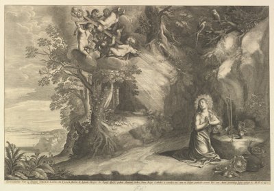 The Kneeling Magdalen by Wenceslaus Hollar