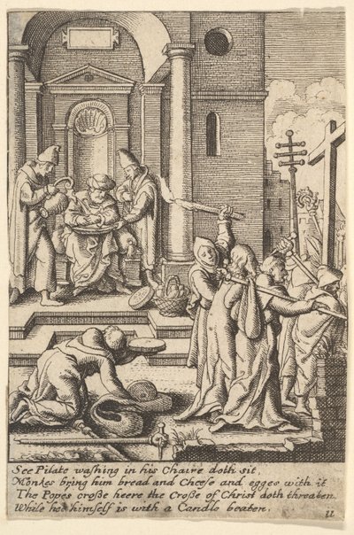 The Washing of Hands by Wenceslaus Hollar