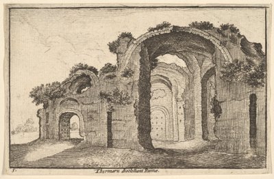 Ruins of the Baths of Diocletian by Wenceslaus Hollar