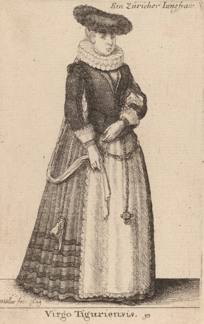 Virgo Tiguriensis by Wenceslaus Hollar