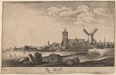 Wesel by Wenceslaus Hollar