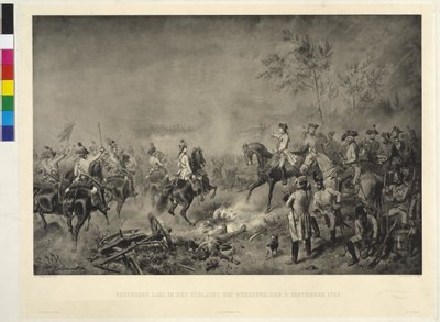 Archduke Karl in the Battle of Wuerzburg by Wilhelm Camphausen